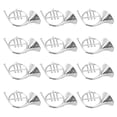 thumbnail image 4 of Shisuyan 12Pcs Mini Musical Instruments Trumpet Musical Instrument Models Silver 9x8x5in for Party Organizers, 4 of 8