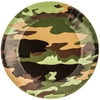 Camouflage Plates Small Table Decoration Party Supplies Special Events 10 Count