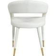 thumbnail image 2 of Pemberly Row Modern Off White Cream Vegan Leather Dining Chair, 2 of 5