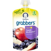 (2 pack) (2 Pack) Gerber Graduates Apple Blueberry Grabbers Squeezable Fruit, 4.23 oz