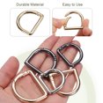 thumbnail image 3 of Uxcell 8 Pcs Ganchos de Llave de Resorte en Forma de D 1.6 Pulgadas Clips de Llaveros de Metal Hebillas Abrazaderas Ganchos de Resorte para Mochilas, Bolsos de Mano, Manualidades DIY, Dorado, 3 of 5