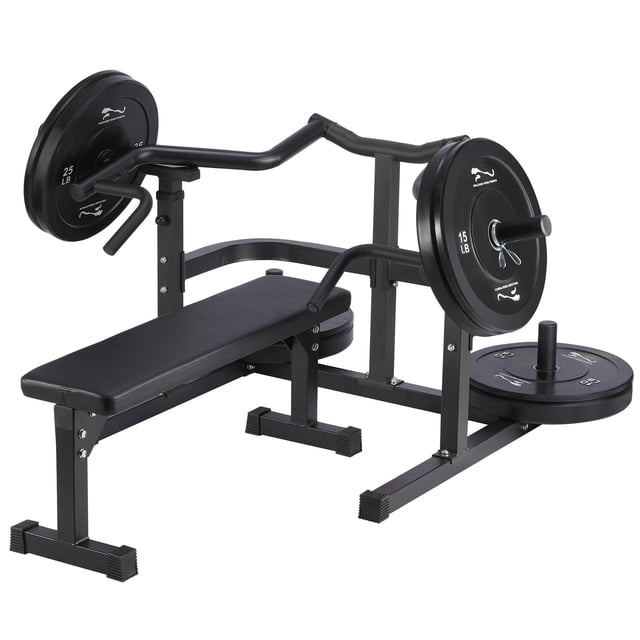 Heavy Duty Chest Press Machine for Home Gym – Independent Converging Arms, Adjustable Flat & Incline Bench, Upper Body Strength Training – Putter Black