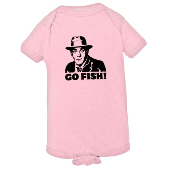 PleaseMeTees™ Baby Go Fish Abe Vigoda Barney Miller HQ Jumpsuit