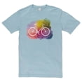thumbnail image 2 of Big Size Artistic Bike Graphic Design Deluxe Jersey T-Shirt - Blue Mist XL, 2 of 4