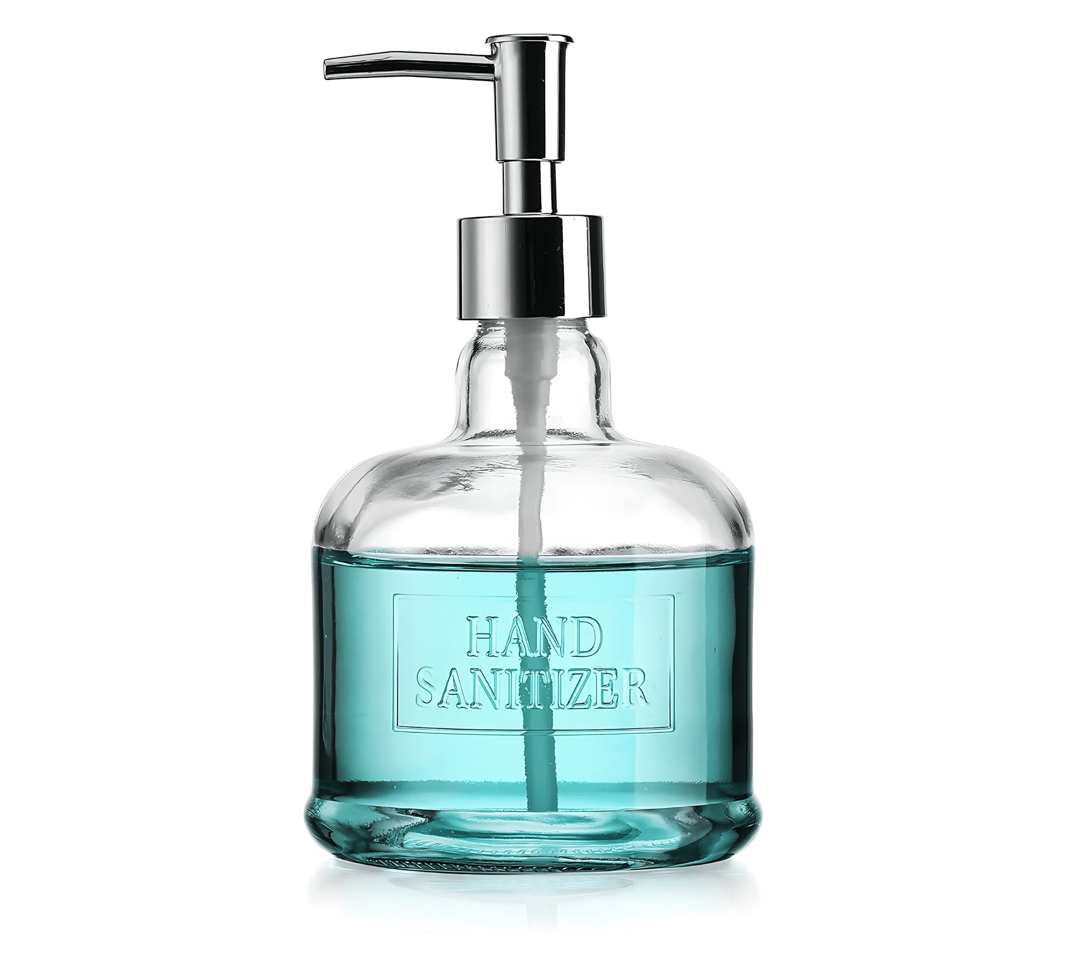 Glass 18 oz Freestanding Soap & Lotion Dispensers