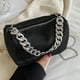 thumbnail image 3 of 7508 Bolso Bandolera Con Cadena Bolso Hombro Nicho Bolso Noche Diamantes Brillantes Popular (negro), 3 of 9