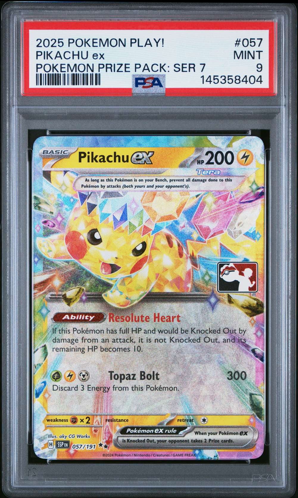 Pokemon Futsal Promo Pikachu On The Ball #001/005 (PSA - Gem Mint