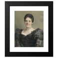 thumbnail image 2 of Carl Probst 15x18 Black Modern Framed Museum Art Print Titled - Women's Portrait in the Black Ruffled Dress (1901), 2 of 5