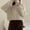 White, variant on Women's Loose Fit Short Knit Sweater Cozy Round Neck Basic Top Slimming Lightweight Pullover For Layering Teacher Sweater White A