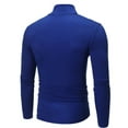 thumbnail image 5 of Men's Turtleneck Top Slim Fit Solid Basic Thin Sweater Casual Long Sleeve Underwear Tops Cozy T-Shirt for Men, 5 of 6