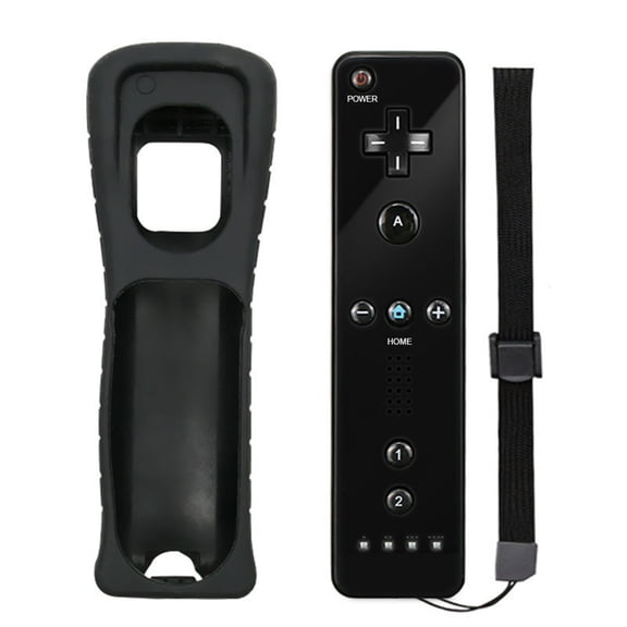 Control remoto inalámbrico Inteprter para Nintendo Wii Negro