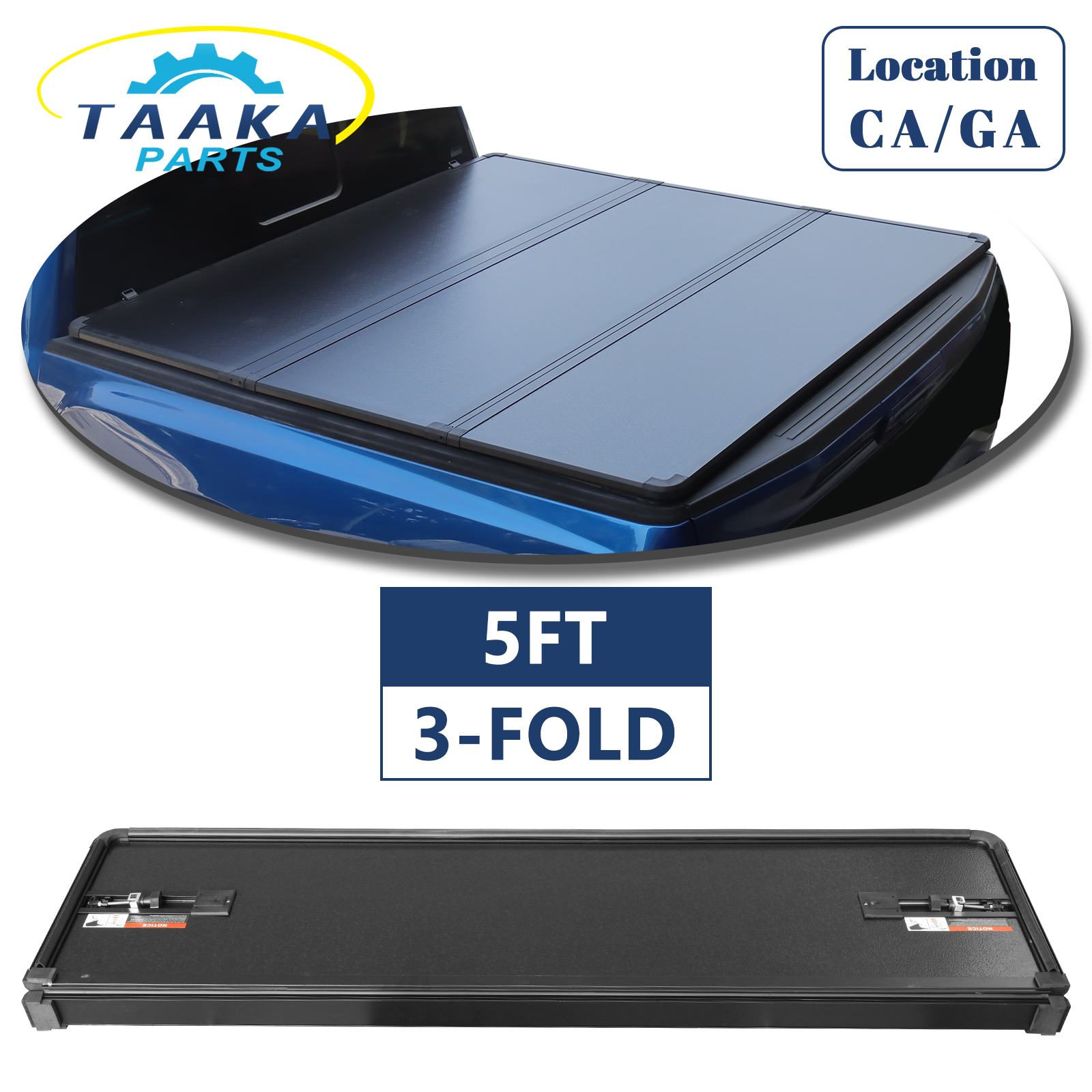 HOUGEET Truck Bed Tonneau Cover Low Profile Flip Up Fit for 2005-2026 Nissan Frontier 5ft Bed (60")