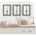 thumbnail image 2 of Navy Blue Bathroom Canvas Wall Art Paintings Fun Blue Bathtub and Toilet Paintings Pictures Wall Decor Posters Print Artwork for Washroom Restroom Home Decoration（Only canvas）, 2 of 6