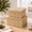 Joyful Snowflake, variant on Blue Set Of 2 Stackable Cardboard Storage Boxes With Label Holders