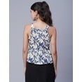 thumbnail image 2 of Moomaya Sleeveless Peplum Strappy Top, Printed Cotton Tank Top, Summer Tops, 2 of 8