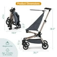 thumbnail image 2 of Roromall Lightweight Baby Stroller for Toddlers, Stroller for Airplane with Carry Bag and One-Handed Folding Baby Stroller, Compact Stroller with Adjustable Awning, 3-Point Belts and Safety Lock, 2 of 8