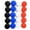 Black/Blue/White/Red, variant on LEEKUANGSU 10 Pcs Controller Thumbstick Caps Replacement Silicone Touch Controller Rocker Cover for Meta Quest 3 / Oculus Quest 2/Quest 2 (Red)