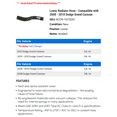 thumbnail image 2 of Lower Radiator Hose - Compatible with 2008 - 2010 Dodge Grand Caravan 2009, 2 of 2