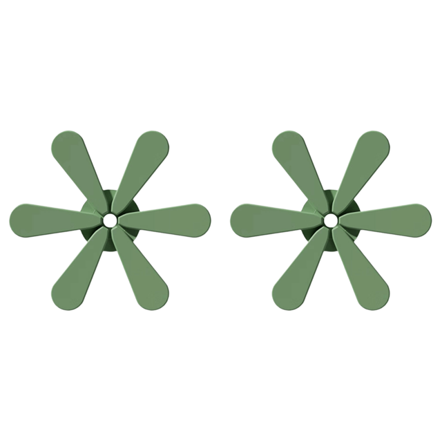 Tapete para Mesa Con Soporte Salvamanteles en Forma Navidad Comedor () Verde