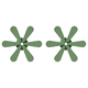 thumbnail image 1 of Tapete para Mesa Con Soporte Salvamanteles en Forma Navidad Comedor () Verde, 1 of 4