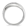 thumbnail image 2 of White Sterling Silver Ring Band Fashion Cubic Zirconia CZ Clear, 2 of 3