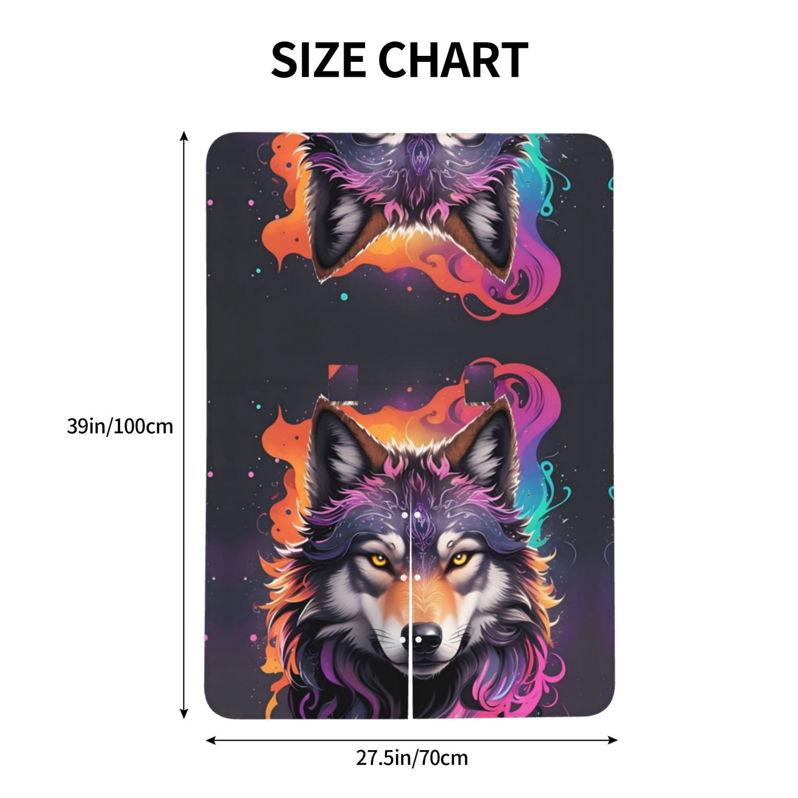 Car Seat Cover Baby - Colorful Wolf Head A Breathable Infant Car Seat Cover for Baby Carseat, Lightweight Comfort Baby Essentials Must Haves Newborn Stuff for Girl Boy