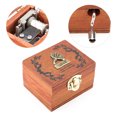 thumbnail image 1 of Mini caja de música, mini caja de música mecánica de madera vintage, calidad de regalo musical en la que puede confiar, 1 of 9