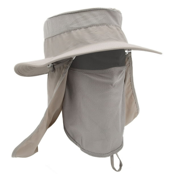 Mgaxyff Fishing Hat, Neck Flap Removable Sun Protection Caps For