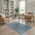 thumbnail image 2 of ODIKA 4'x6' Blue Gray Modern Geometric Striped Washable Area Rug Contemporary Abstract Vertical Motif Design for Dorm Room, Small Living Stain Resistant Low Profile, Easy Care, 2 of 7