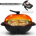 Costway Electrical Outdoor BBQ Grill 1350W Nonstick 4 Temperature