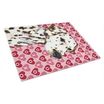 Carolines Treasures SS4469LCB Dalmatian Hearts Love and Valentines Day Portrait Glass Cutting Board Large 12H x 16W