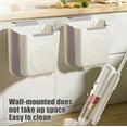 thumbnail image 6 of AYktou Foldable Hanging Trash Can, Wall Mounted Bathroom Trash Can Large Capacity Kitchen Waste Bin with Hook & Buckle, Household Telescopic Hanging Storage Bin for Kitchen Bathroom Office, 6 of 6