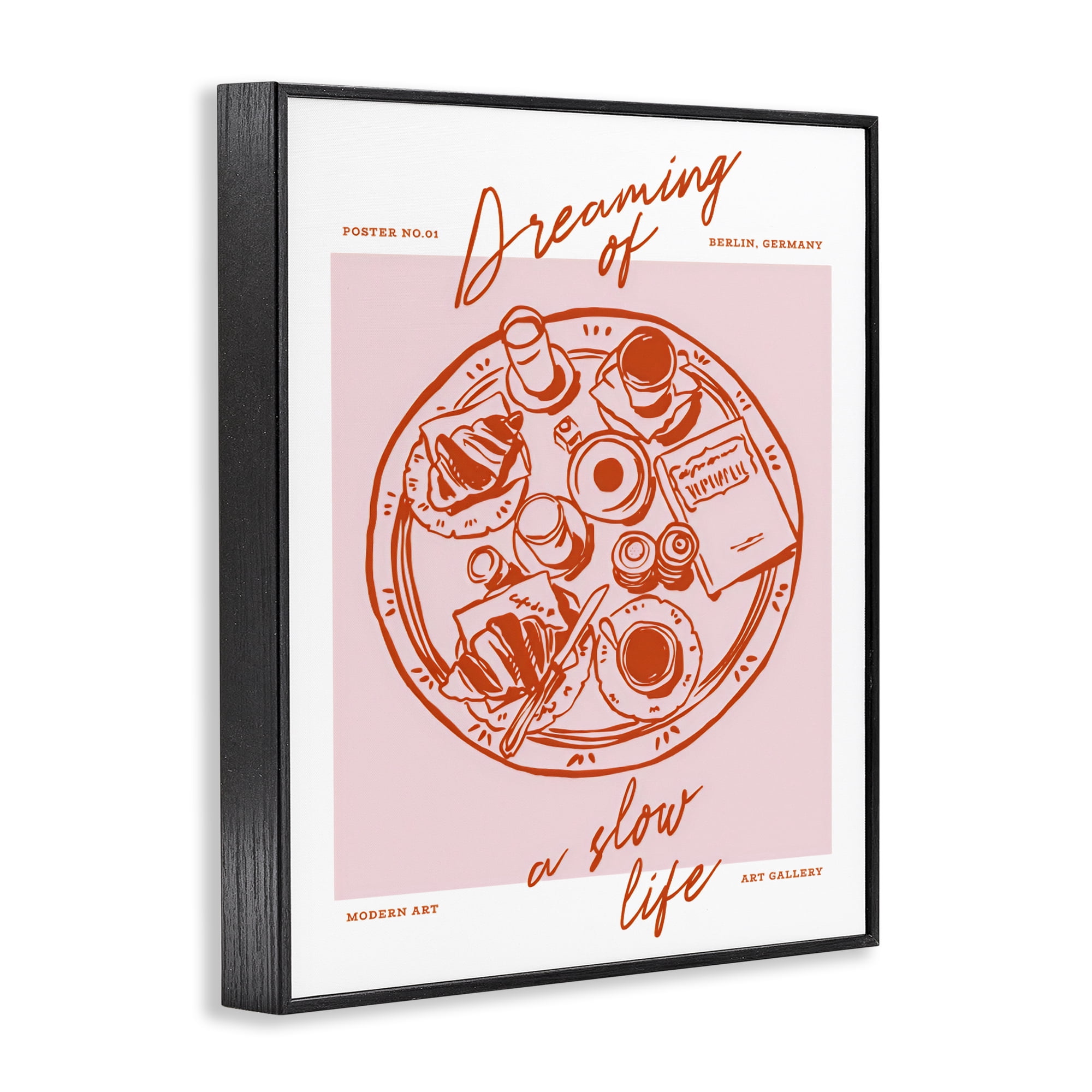 Stupell Industries Dreaming Of A Slow Life Black Framed Giclee Art, design by The Prints Vibe