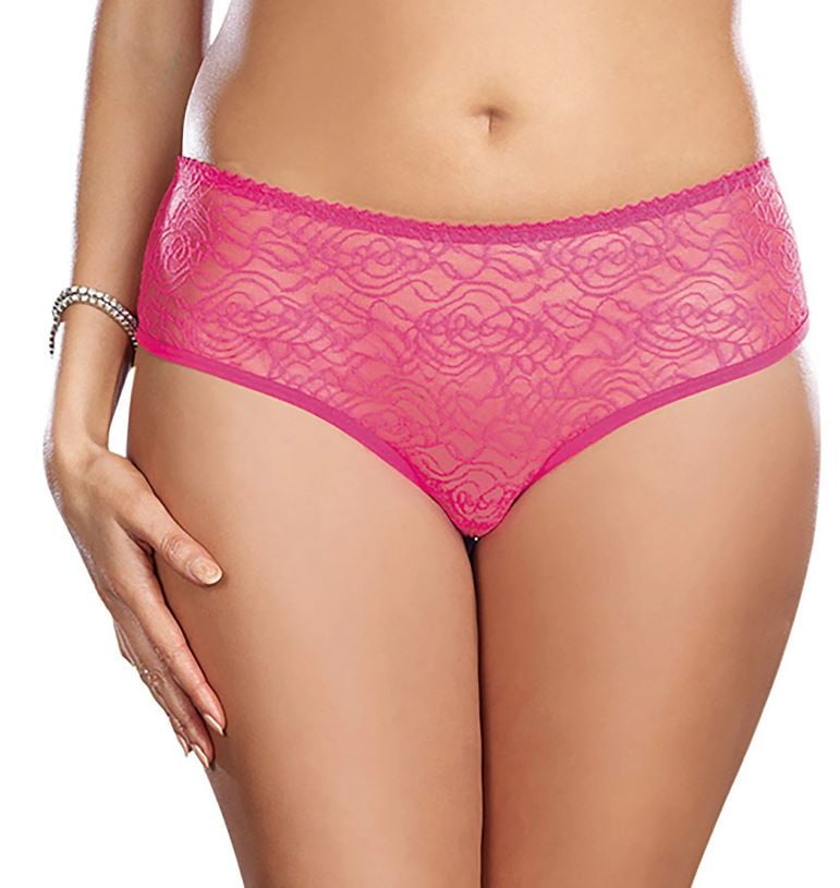 Dreamgirl Plus Size Ruffle Back Panty