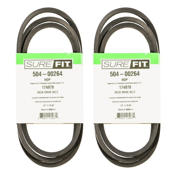 SureFit Deck Drive Belt Husqvarna 174978 Craftsman AYP 36" LT1536 LTH1536 2PK