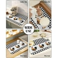 thumbnail image 6 of Farm Rooster Dish Drying Mat for Kitchen Counter, Super Absorbent Quick Dry Coffee Bar Mat Pad Thin Diatomaceous Sink Mat Non Slip Dish Drainer Mat 23.5x15.5 Farmhouse Animals Black and White Plaid, 6 of 6