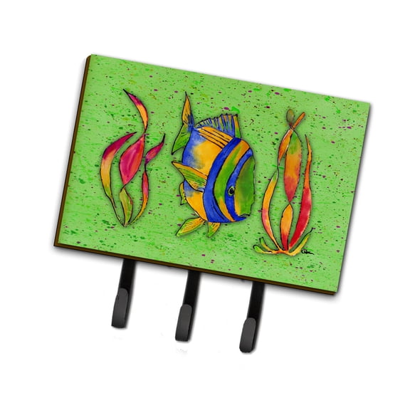 Tropical Fish on Green Leash or Key Holder