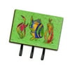 Carolines Treasures 8568TH68 Tropical Fish on Green Leash or Key Holder, Triple, multicolor