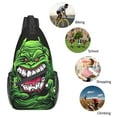 thumbnail image 6 of Slimer Ghostbusters Sling Bag Crossbody Backpack Chest Bags Diagonally Travel Daypack For Women Men Adults Teen, 6 of 8