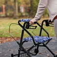 thumbnail image 4 of HELLHERO Seat & Backrest Covers for Elder Removable Rollator Seat Covers and Seniors Men Women Waterproof Fits Rollators Indigo-dyed Tropical Foliage, 4 of 7