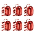 thumbnail image 1 of Cuerda de globo con cintas metálicas de 3/16" 11 yardas 6 piezas para Navidad, bodas, regalos, manualidades en oro champán y rojo, 1 of 6