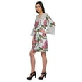 thumbnail image 4 of Moomaya Printed Cotton Venice Lace Bridesmaid Robe Short Robes For Women, 4 of 6