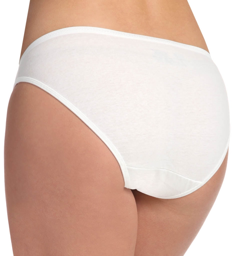 Women's Fruit Of The Loom 3DBIKWH Cotton Bikini Panties - 3 Pack (White 6)
