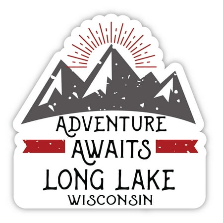 

Long Lake Wisconsin Souvenir 4-Inch Magnet Adventure Awaits Design