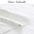 thumbnail image 5 of 100% Cotton Matelasse Quilt Set, Victorian Medallion Reversible Lightweight Coverlet Queen 3 Piece All Season, 5 of 8