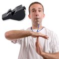 thumbnail image 2 of Colored Referee Whistle Compact Loud Crisp Sound High Decibel Basketball Soccer Training Whistle Sports Supplies, 2 of 7