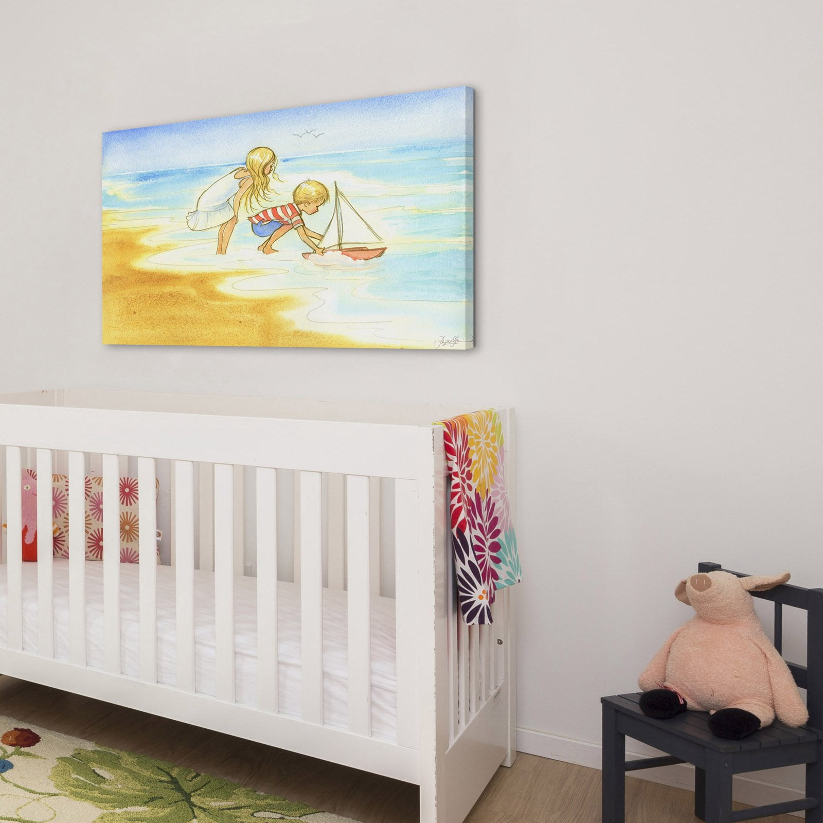 "Golden Day" Painting Print on Wrapped Canvas