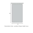thumbnail image 5 of LORRAINE HOME FASHIONS Rideau de Fenêtre en Corde Ajusté, 54 Pouces x 12 Pouces, Rouge, 5 of 5