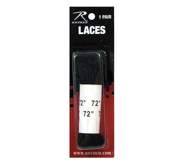 Rothco Black Nylon Boot Laces - 6191 