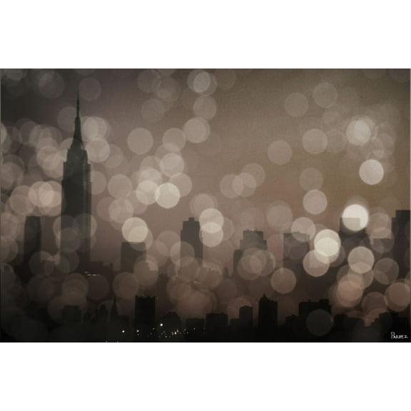NY Sleeping by Parvez Taj Painting Print on Wrapped Canvas